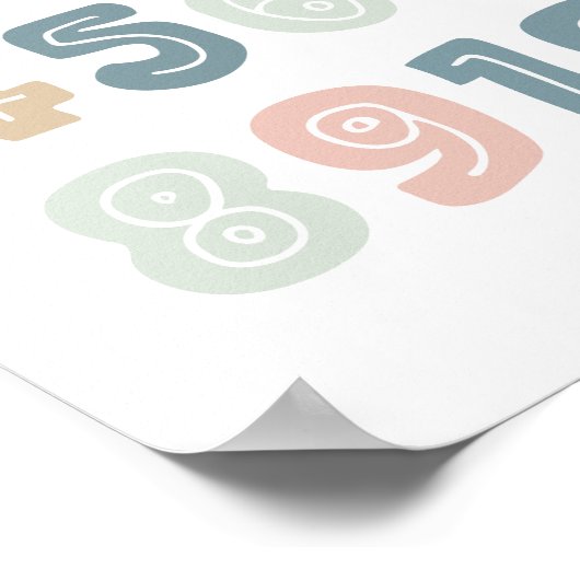 ソフトパステル番号 – 教育教室 ポスター (角)