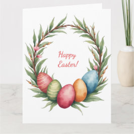 ソフトパステル色のイースターカード カード