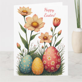 ソフトパステル色のイースターカード カード