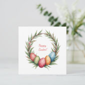 ソフトパステル色のイースターカード シーズンカード (スタンド正面)