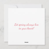 ソフトパステル色のイースターカード シーズンカード (裏面)