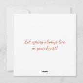 ソフトパステル色のイースターカード シーズンカード (裏面)