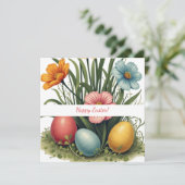 ソフトパステル色のイースターカード シーズンカード (スタンド正面)