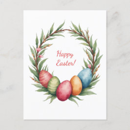 ソフトパステル色のイースターカード ポストカード
