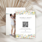 ソフトパステル華美春ガーデンフローラ結婚ズ 出欠カード