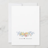 ソフトパステル華美春ガーデンフローラ結婚ズ 招待状 (裏面)