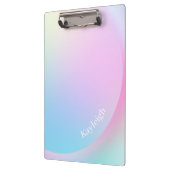 ソフトパステル虹のグラデーションシェイプ クリップボード (左)