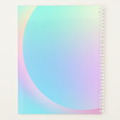 ソフトパステル虹のグラデーションシェイプ プランナー手帳 (裏面)