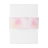 ソフトパステル赤面ピーチピンクウォーターカラー 招待状ベリーバンド (裏面例)