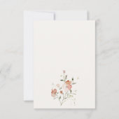 ソフトパステル赤面メドーウォーターフローラ結婚ズ 出欠カード (裏面)