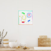 ソフトパステル鮮やかズ ポスター (キッチン)