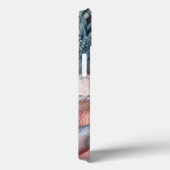 ソフトパステル3Dダリア&バラ、ダイヤモンドフレーム Case-Mate iPhoneケース (裏面 / 右)