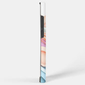ソフトパステル3D抽象波状ライン SAMSUNG GALAXYケース (右側面)