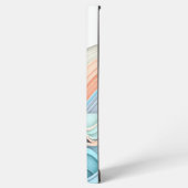 ソフトパステル3D抽象波状ライン SAMSUNG GALAXYケース (左側面)