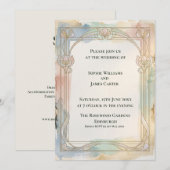 ソフトパステル・ヌーヴォー 結婚式招待状 招待状 (正面/裏面)