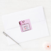 ソフトパステル ラブ キャンドル ラベル ロマンスにぴったり (封筒)