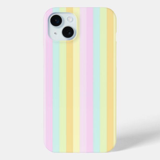 ソフトパテル垂直ストライプパターン Case-Mate iPhoneケース (裏面)