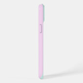 ソフトパテル縦ストライプ柄 iPhoneケース (右側面)