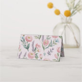 ソフトパパーソナライズされたステルフローラバラ&チューリップ プレイスカード (裏面)