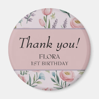 ソフトパパーソナライズされたステルフローラバラ&チューリップ マグネット