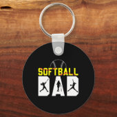 ソフトパパ父&# sデイAmericanソフトプレーヤー キーホルダー (正面)