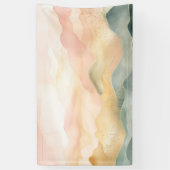 ソフトパミニマルステルの抽象芸術風景。 横断幕 (縦)