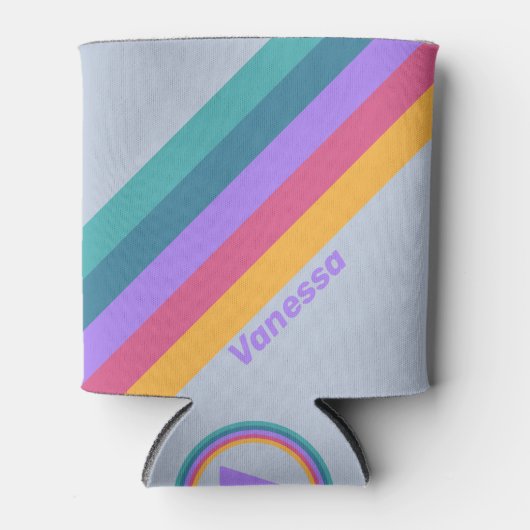 ソフトパンジーストライプドリーム 缶クーラー (正面)