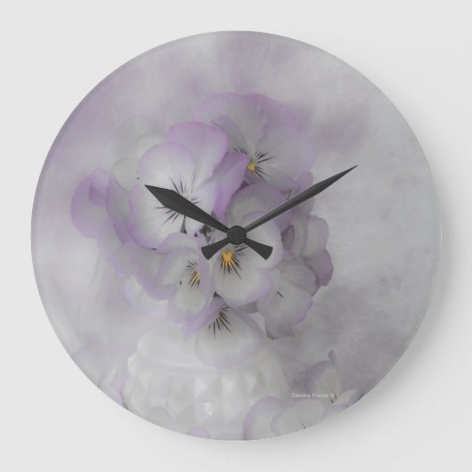 ソフトパンジー ラージ壁時計 (正面)