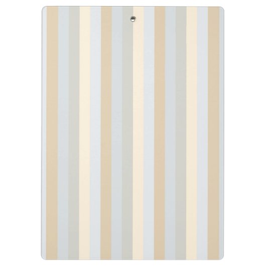 ソフトパーソナライズされたカラー灰色の垂直ストライプ色 クリップボード (裏面)