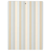 ソフトパーソナライズされたカラー灰色の垂直ストライプ色 クリップボード (裏面)