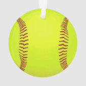 ソフトパーソナライズされたボールチーム オーナメント (裏面)