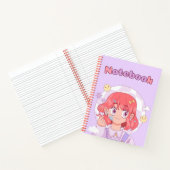 ソフトパープルかわいい女の子💜💗✨のために ノートブック (内部)