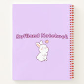 ソフトパープルかわいい女の子💜💗✨のために ノートブック (裏面)