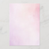 ソフトパープルと赤面エレガントミニマリストメニュー メニュー (裏面)