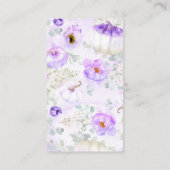 ソフトパープルカボチャ秋おむつラッフルチケット エンクロージャーカード (裏面)