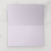 ソフトパープルスコティッシュヘザー結婚ズ プレイスカード (内部開封)