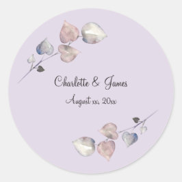 ソフトパープルスコティッシュヘザー結婚ズ ラウンドシール