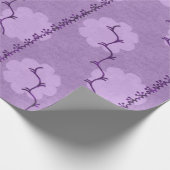 ソフトパープルテクスチャ ラッピングペーパー (角)