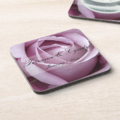 ソフトパープルバラパー結婚ソナルズ コースター (左側)