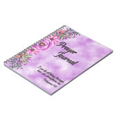 ソフトパープルフローラ祈りの言葉ジャーナルと聖なる書物、 経典 ノートブック (左側)