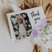 ソフトパープルペタルズ ライフセレブレーション サンキューカード