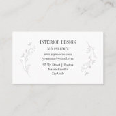 ソフトパープルミニマリスト 名刺 (裏面)