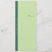 ソフトパープルリリー結婚ズのメニュー メニュー (裏面)