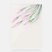 ソフトパープルリリー結婚ズ・ウェルカム アクリルサイン (正面)