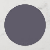 ソフトパープル葉のモチーフ感謝祭ディナーラウンド メニュー (裏面)