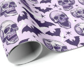 ソフトパープル ゴシックファンタジー ラッピングペーパー (ロールコーナー)