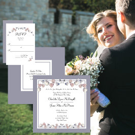 ソフトパープル、スコティッシュヘザー、ハート結婚ズ