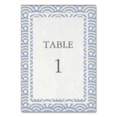 ソフトパープル+白シ日本のェヤ表番号 テーブルナンバー (裏面)