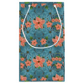 ソフトパ絵を描ステルポインセティアホリデイ スモールペーパーバッグ (裏面)