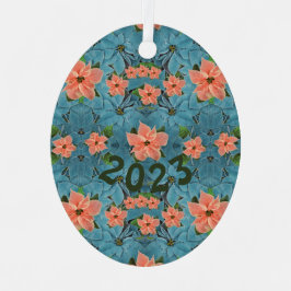 ソフトパ絵を描ステルポインセティアホリデイ メタルオーナメント